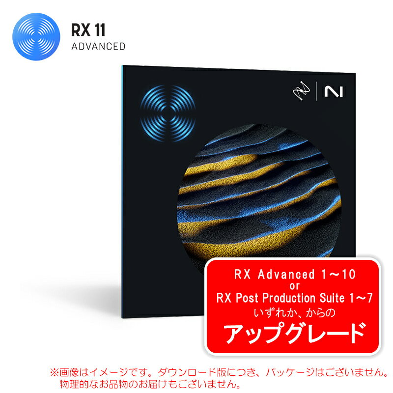 IZOTOPE RX 11 ADVANCED UPGRADE RX ADVANCED/RX PPS ダウンロード版【6/13まで特価！】