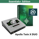 UNIVERSAL AUDIO APOLLO TWIN X DUO GEN 2 ESSENTIALS+ EDITION【5/31まで数量限定特価!】