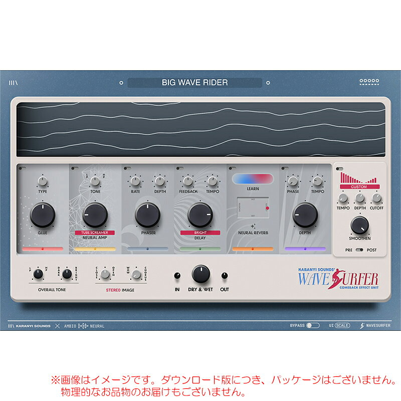 PLUGIN ALLIANCE KARANYI SOUNDS WAVESURFER ダウンロード版 安心の日本正規品！