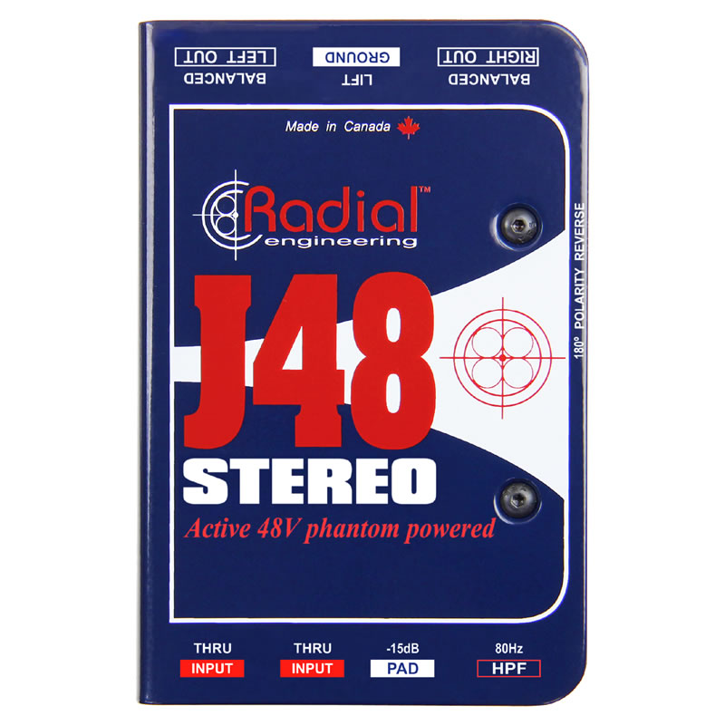 樂天商城 - RADIAL J48 STEREO ステレオアクティブダイレクトボックス