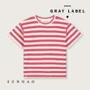 <GRAY LABEL>POP TERRY OVERSIZED TEE GOTS - Cherry/Cream