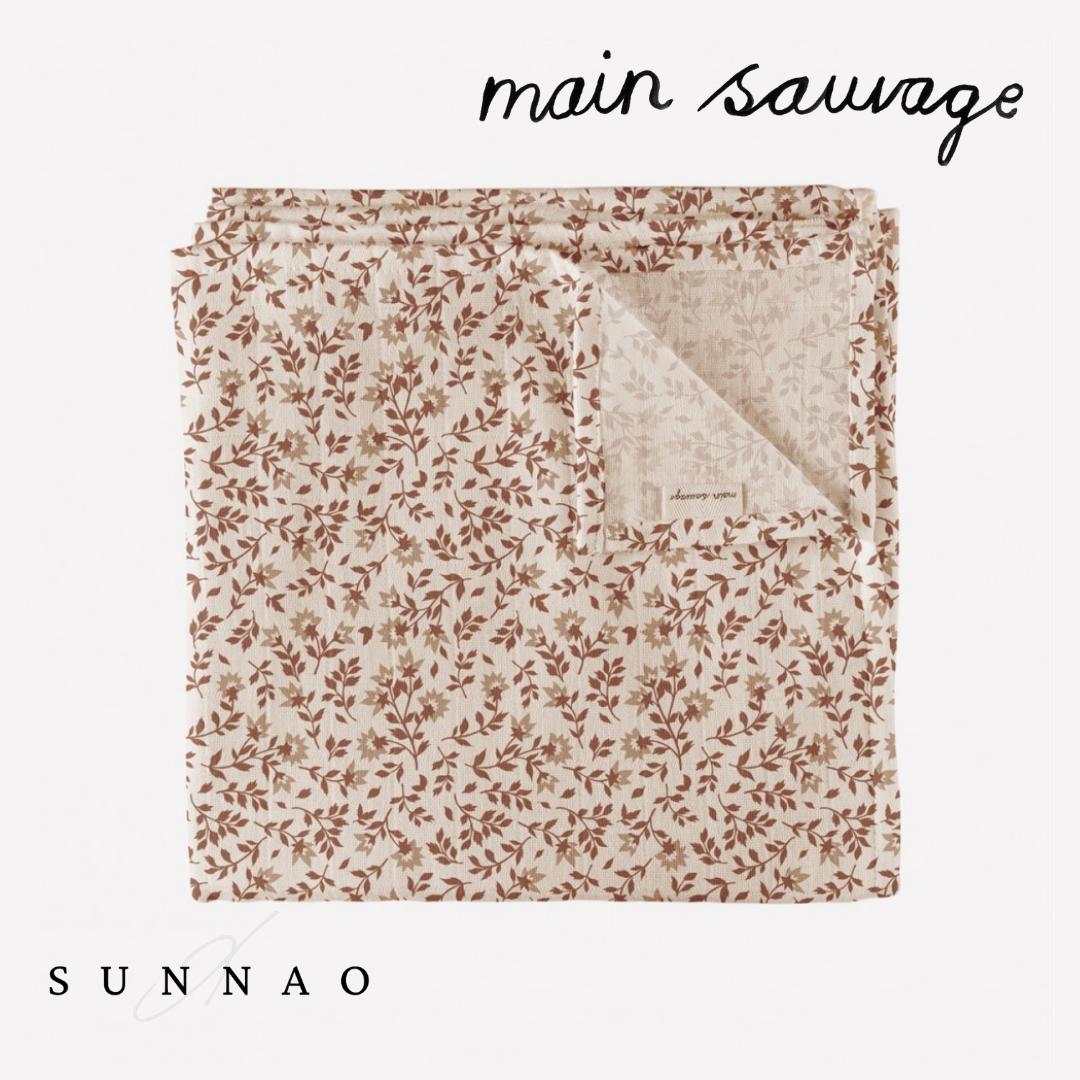 Main sauvageMuslin swaddle - HIBISCUS