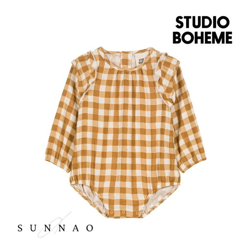 <STUDIO BOHEME PARIS> ESMÉE ROMPER - CARAMEL VICHY <STUDIO BOHEME PARIS> ESMÉE ROMPER - CARAMEL VICHY