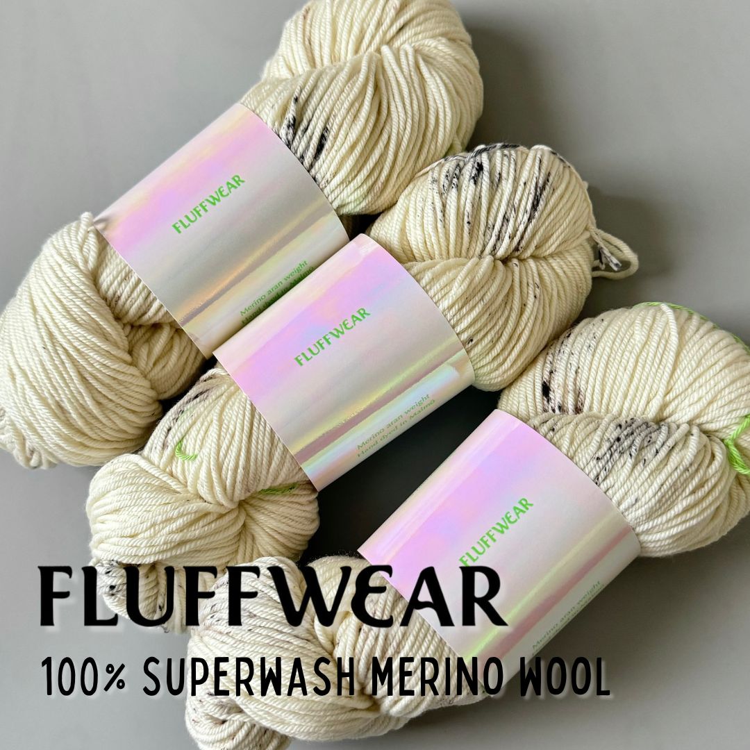 <FLUFFWEAR> SUPER WASH MERINO WOOL YARN - COOKIES