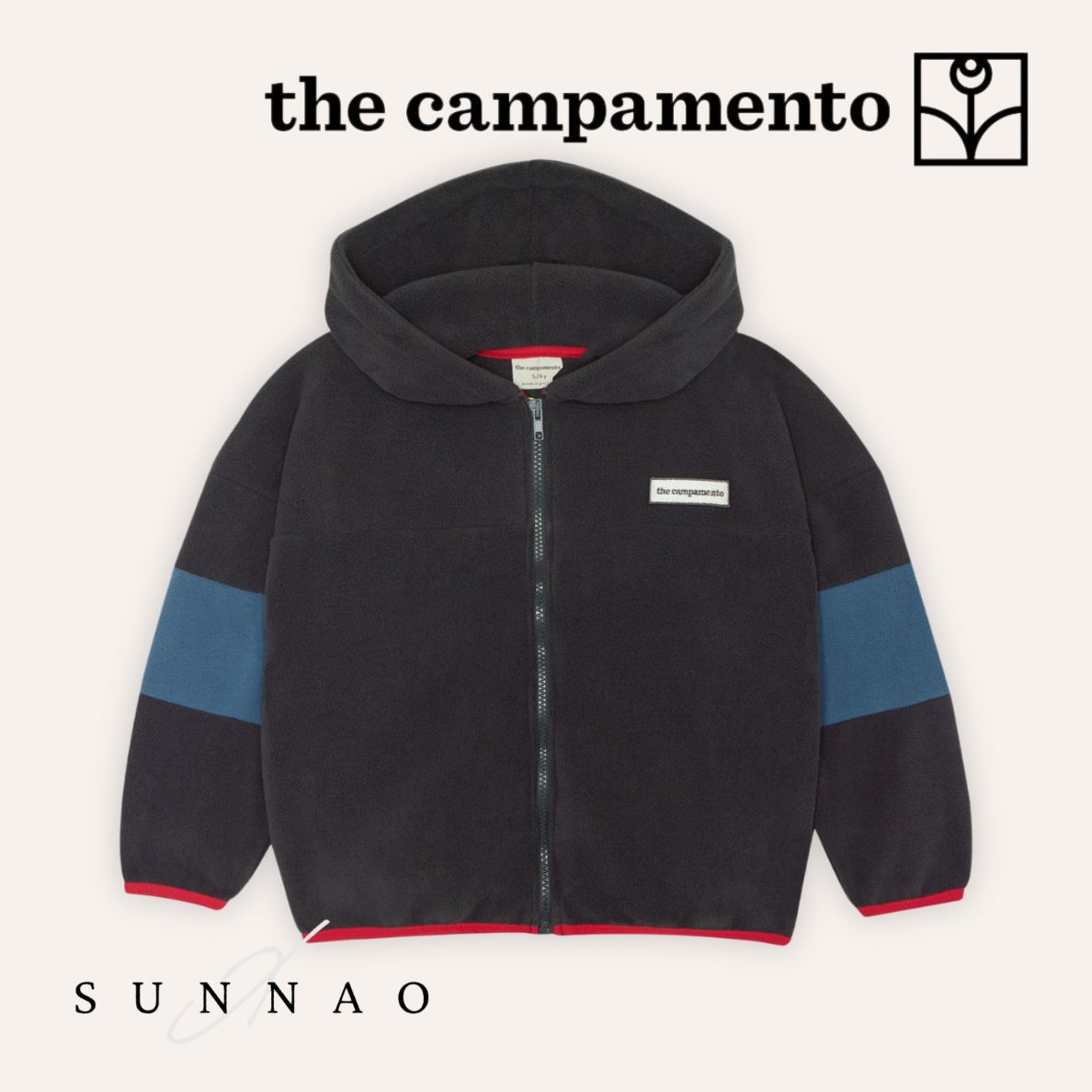 ＜The Campamento＞ COLOR BLOCK POLAR ZIPPED SWEATSHIRT
