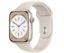 Apple Watch アップルウォッチ Series 8 GPSモデル MNP23J/A 45mm スターライトスポーツバンド シリーズ8 正規品 最新モデル