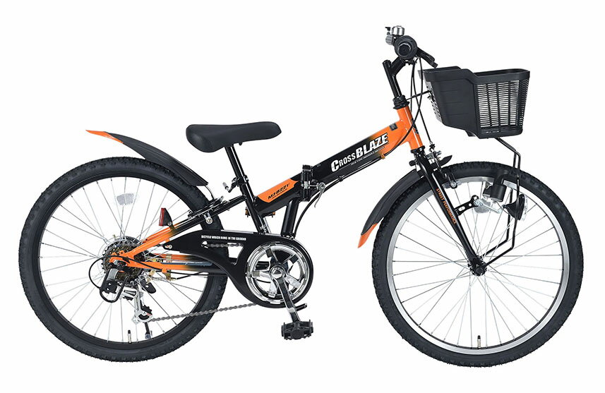 マイパラス 子供用自転車 22インチ MJ822F ブラック 折りたたみ マウンテンバイク MTB 小学生 男の子用 子ども用 おしゃれ 変速ギア付き【本州のみの配送】