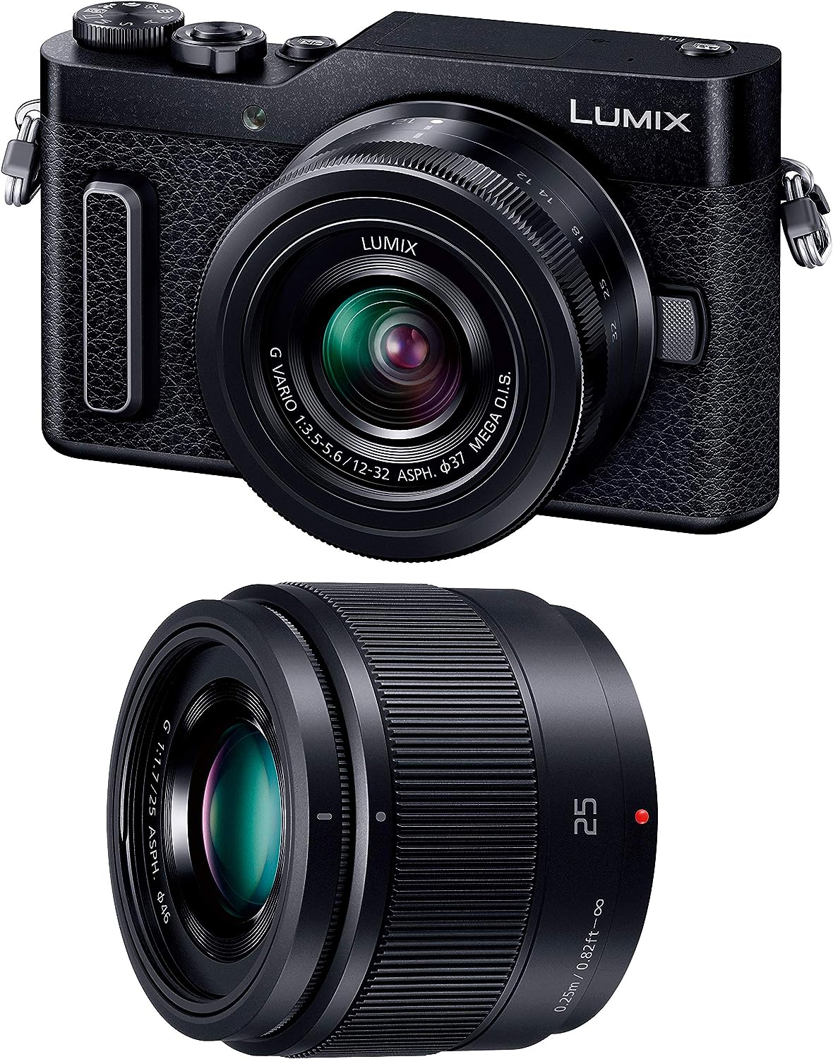 残り在庫1台 Panasonic LUMIX ミラーレス一眼カメラ DC-GF90W-K ルミックス GF90 ダブルレンズキット 標準ズームレンズ/単焦点レンズ付属 ブラック デジカメ パナソニック