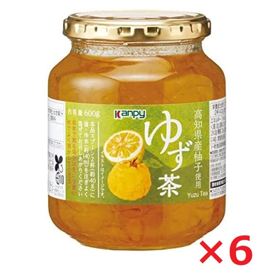 国産ゆず茶 高知県産ゆず カンピー ゆず茶600g×6