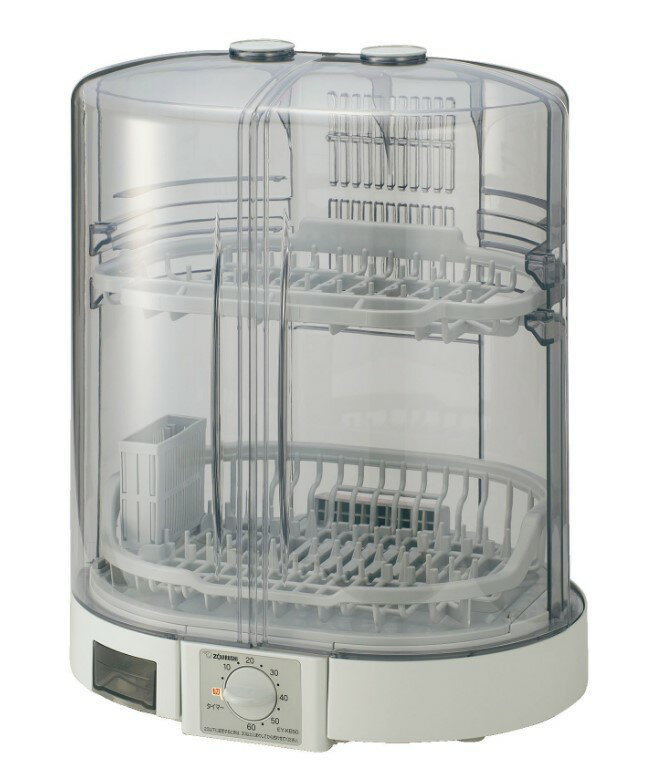 象印 食器乾燥機 スライド式扉 タテ型 グレー EY-KB50-HA 食器5人分 省スペース 食器乾燥器 ロング排水ホースつき ZOJIRUSHI