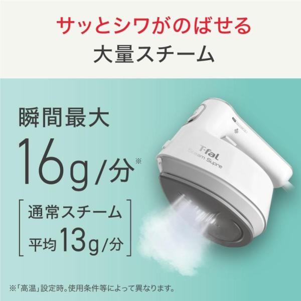 T-fal　アイロン ティファール スチームシュプレ 衣類スチーマー スチームアイロン DV4030J0