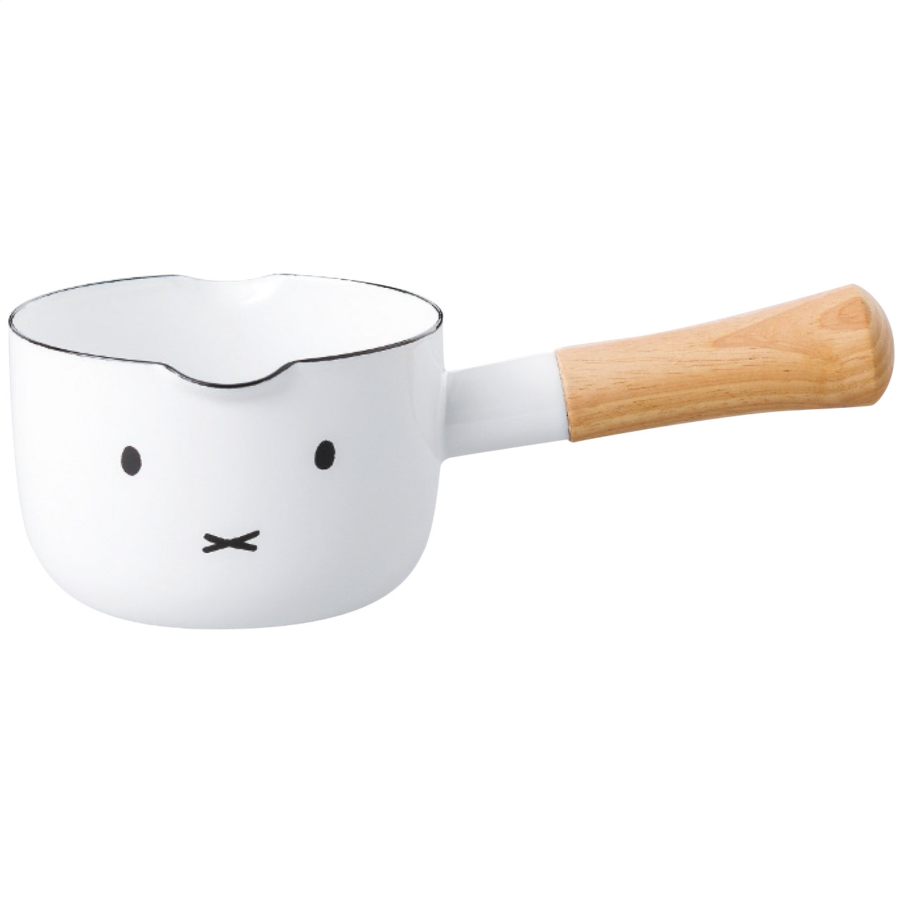 富士ホーロー ミルクパン 12cm ホーロー 片手鍋 12cm　ミッフィーフェイス Miffy miffy ミッフィー 琺瑯 鍋