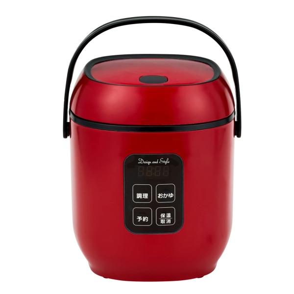 乐天商城 - D&S コンパクトライス＆フードクッカー 小型炊飯器 炊飯器調理 0.5〜1.5合炊きレシピ付き 予約タイマー 一人用 炊飯ジャー DS.8700