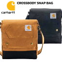 カーハート ショルダーバッグ クロスボディ スナップ バッグ CARHARTT CROSSBODY SNAP BAG CB0377 メンズ レディース BLACK BROWN ブラック ブラウン Rain Difender 600デニールナイロン バッグ B0000377 CB0513 B0000513 耐久性 撥水(4)