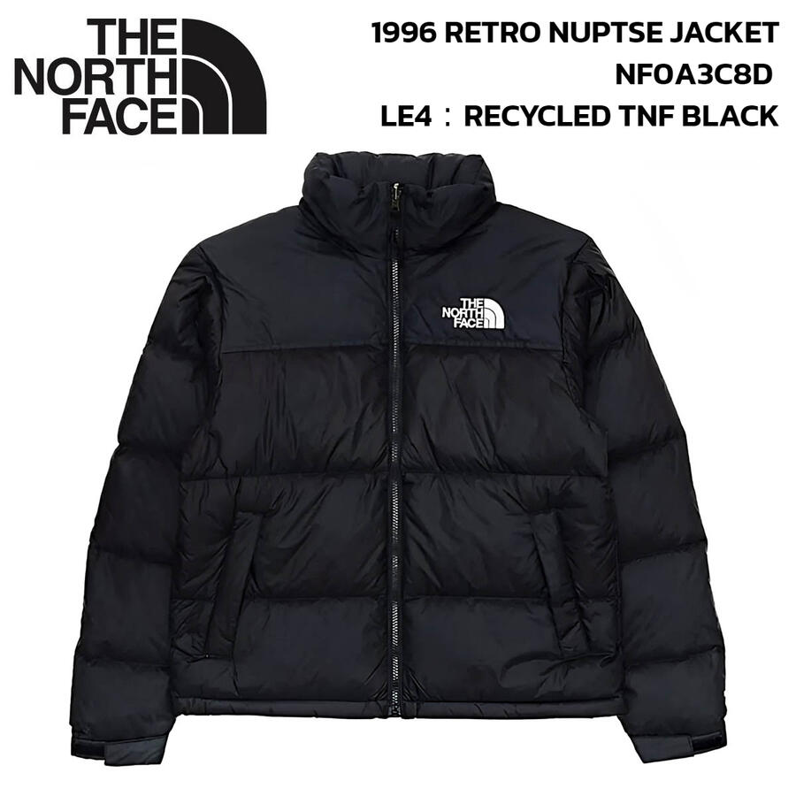 楽天サニーブルーTHE NORTH FACE ザ ノースフェイス 1996 RETRO NUPTSE JACKET 1996 レトロ ヌプシ ジャケット NF0A3C8D LE4 RECYCLED TNF BLACK ブラック メンズ ダウンジャケット アウター ブルゾン 定番 楽天 通販 通勤 通学