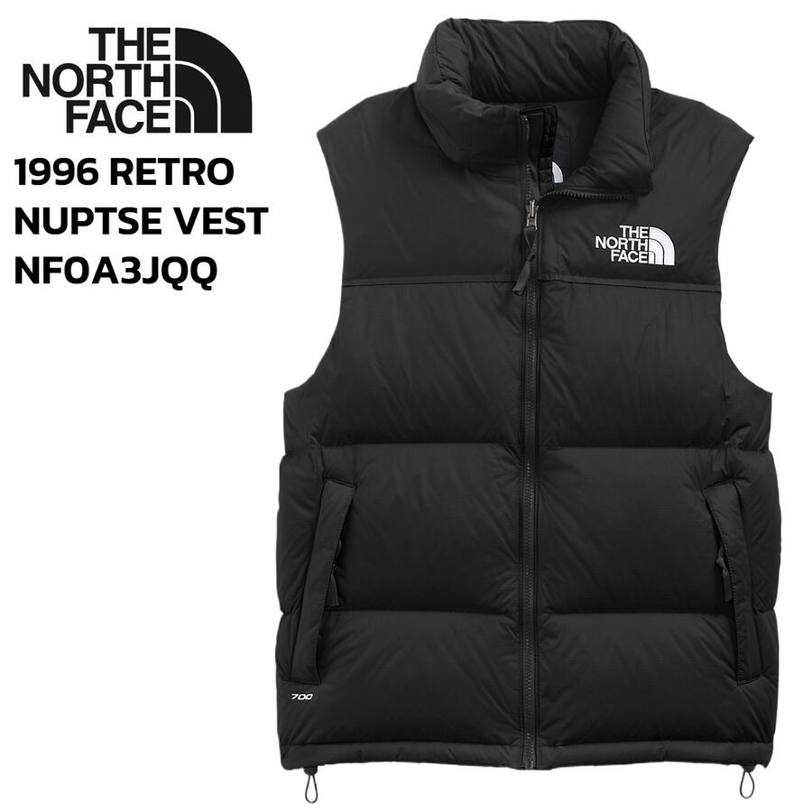 楽天サニーブルーTHE NORTH FACE ザ ノースフェイス 1996 RETRO NUPTSE VEST 1996 レトロ ヌプシ ベスト NF0A3JQQ LE4 RECYCLED TNF BLACK ブラック グースダウン 700フィルパワー メンズ ダウンベスト アウター 定番 楽天 通販 通勤 通学