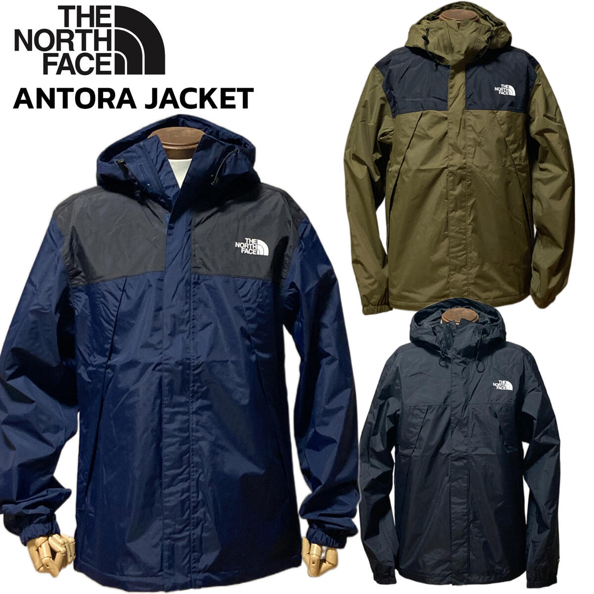 THE NORTH FACE ザ ノースフェイス ANTORA JACKET アントラ ジャケット NF0A7QEY JK3 4Q6 92H TNF BLACK MILITARY OLIVE SUMMIT NAVY ブラック オリーブ ネービーメンズ ナイロンパーカー アウター ブルゾン アウトドア キャンプ レジャー 定番 楽天 通販 送料無料