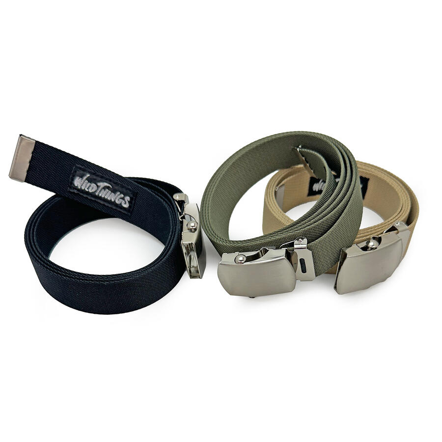 ワイルド シングス ジーアイ ベルト WILD THINGS GI BELT WT24153P ブラック カーキ ベージュ フリーサイズ ナイロン ガチャベルト 日本製 メンズ レディース 定番 アウトドア レジャー ファッション ストリート ミリタリー