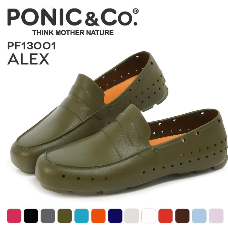 PONIC & Co. ポニックアンドコー ALEX アレックス PF13001 ローファー モカシン シューズ メンズ レディース ユニセ…