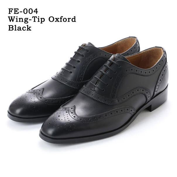 FELLOWS フェローズ FE-004:Wing Tip Oxford ウイングチップ オックスフォード メンズ ビジネスシューズ ドレスシューズ ブローグ 革靴 皮靴 紳士靴 通勤 通学 卒業 入学 入社 就活 結婚式 3色 ブラック ダークブラウン コニャック 人気 送料無料 あす楽対応