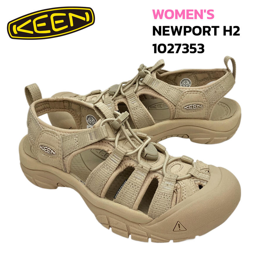 キーン レディース サンダル ニューポート H2 KEEN WOMEN'S NEWPORT H2 SANDAL 1027353 MONOCHROME/SAFARI モノクローム/サファリ ベージュ スポーツ アウトドア キャンプ 夏フェス 水陸両用 抗菌防臭 人気 モデル