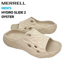 MERRELL MEN'S HYDRO SLIDE 2：005733 メレル メンズ ハイドロ スライド 2 MERRELL（メレル） MERRELL（メレル）は、アメリカのミシガン州ロックフォードに本社を構える1981年創業のフットウェアブランドです。 始まりは「誰もが信じられないような世界最高のブーツを製造すること」から始まったMERRELL（メレル）。 1983年、苦労を重ね遂に完成した最初の名作『Orignal Leather Hiking Boots』から、世の中に「アウトドアを楽しむ」というシンプルで新しい概念を定着させていきました。 機能性はもちろん、デザイン性にも優れたMERRELL（メレル）のシューズは、本格的なアウトドアシーンはもちろん、レジャーアクテビティからタウンユースにまで、幅広いシーンで活躍します。 現在では世界160ヵ国で愛さるアウトドア フットウェアブランドの代表格です。 商品名 MEN'S HYDRO SLIDE 2 / メンズ ハイドロ スライド 2 ブランド MERRELL / メレル 品番 005733 サイズ USA 7 8 9 10 JAPAN 25 26 　27 　28 ブランドサイズ表 カラー OYSTER オイスター 素材 アッパー：EVA アウトソール：EVA 商品説明 特徴的なデザインが世界中で大きな話題となり、フォーム系サンダルトレンドのパイオニアとして人気を博した「HYDRO MOC (ハイドロ モック)」シリーズ。スライドタイプとして発売した「HYDRO SLIDE (ハイドロ スライド)」のアップデートモデルが登場です。 靴を超えたサンダル、そしてサンダルとは一線を画すシューズ。 遊び心に溢れながらも機能性を重視したフォルムを用い、多様な環境に対応する象徴的なシューズデザインを体現してきたMERRELL。 アッパーフォルムのコンセプトは『Water Flowing over Rocks (岩の上を流れる水の動き)』をイメージしています。 アッパー素材には藻類バイオマスから生成されたサステナブル素材「BLOOM™」フォームを採用し、またスライド仕様で着脱がスムーズです。 機能・マテリアル ■ EVAアッパー フレキシブルなフィット感の軽量EVAフォームアッパー。クリーニングも容易でウォーターアクティビティにも最適。 ■ BLOOM™（ブルーム™） 10％藻類バイオマスを配合した植物由来のEVAフォーム素材。近年の温暖化の影響により湖の藻の繁殖力が高まり、水生生物の生態系に影響を及ぼしていることが問題となっている。それを解決すべく浄水の過程で回収された藻から抽出した藻類バイオマスをチップ状に変換し、EVAに配合する技術から作られた柔軟性に優れたフォーム素材。また、浄水を藻の生息地に戻し、石油由来の代用素材としてCO2の排出を抑える。 ■ EVAフォーム ミッドソール より弾発性を向上させたクッション性・安定に優れる軽量EVAフォーム。 ■ EVAフォーム アウトソール アウトソールとして機能し得る耐久性とグリップ性に備えたEVAアウトソール。 ■ ヴィーガンフレンドリー 動物性由来の原材料を使用していない製品。 注意事項 並行輸入品につき、箱に多少のダメージやマーキング等がある場合がございます。 予めご了承のうえご注文頂きますよう宜しくお願い致します。 商品の色合いは、撮影時の照明の具合やお使いのモニターの環境等により、実物と若干異なることがございます。気になる点がありましたら、当店スタッフまでお気軽にご質問ください。 関連キーワード MERRELL メレル アメリカ フットウェア シューズ スニーカー サンダル クッション テクノロジー イノベーション ハイブリッド サステナブル サステナビリティ ファッション カジュアル ストリート スポーツ アウトドア ハイキング トレッキング キャンプ 水陸両用 プール 海 川 水辺 デイリー タウン ライフスタイル 旅行 日常 休日 流行 人気 大人 おしゃれ かっこいい かわいい 履きやすい 履き心地が良い 疲れにくい プレゼント ギフト 贈り物 メンズ 男 10代 20代 30代 40代 50代 60代 父の日 母の日 クリスマス 誕生日