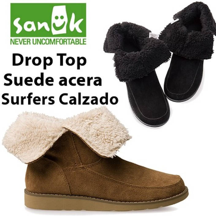 SANUK Tk[N W DROP TOP SUEDE hbvgbvXG[h SWB10953 fB[X u[c 2Way {A vI  ~R[f yV yΉ