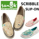 SANUK Tk[N W SCRIBBLE SLIP-ON XNu Xb| SWF1004 fB[X V[Y XbvI  tR[f yV yΉ 