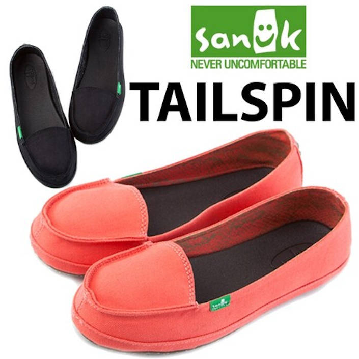 SANUK サヌーク W TAILSPIN SLIP-ON テイルスピン スリッポン SWF10079 レディース シューズ スリップオン スリッポン おしゃれ 春コーデ 楽天 あす楽対応