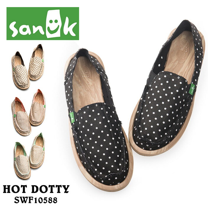 SANUK Tk[N HOT DOTTY SIDEWALK SURFERS zbgh[g TChEH[NT[t@[Y SWF10588 fB[X V[Y XbvI Xb|  yV yΉ