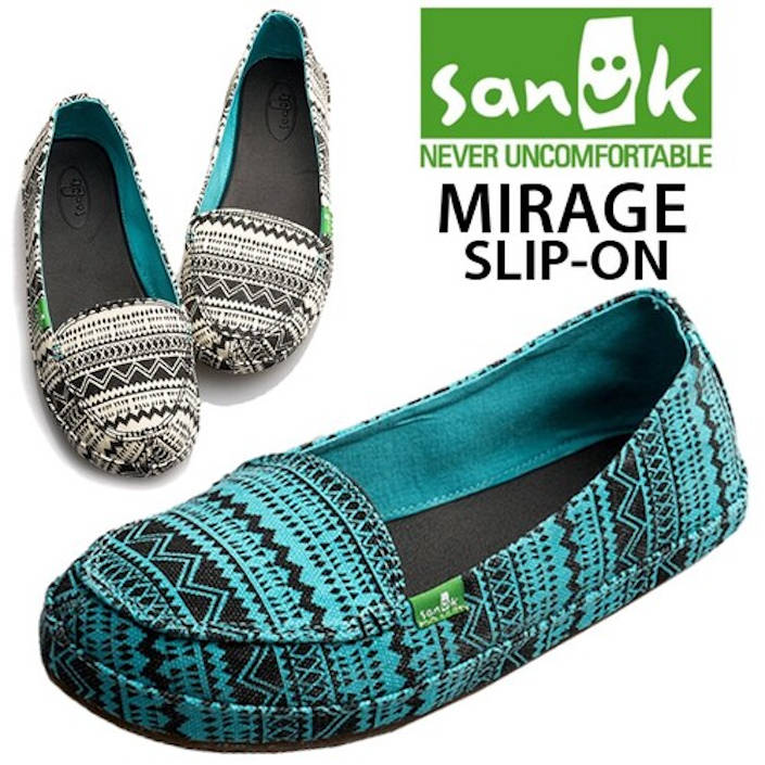 SANUK Tk[N W MIRAGE SLIP-ON ~[W Xb| SWF10648 fB[X V[Y XbvI Xb|  tR[f yV yΉ