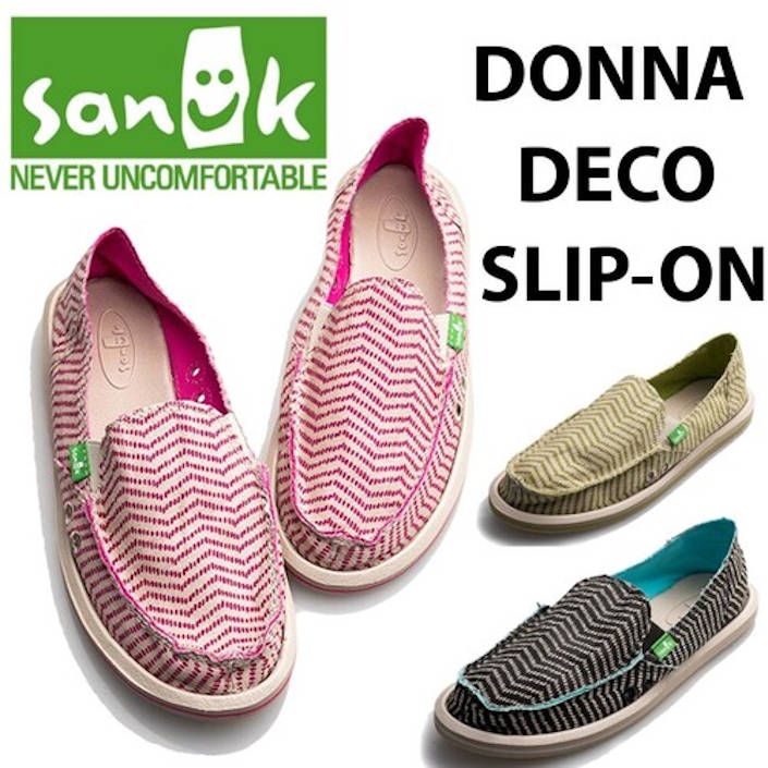 SANUK Tk[N DONNA DECO SLIP-ON fR Xb| SWF10675 fB[X V[Y XbvI Xb|  _炩 Sn y yV yΉ