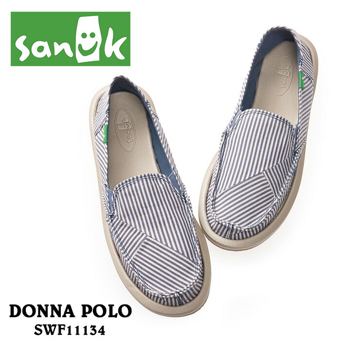 SANUK サヌーク DONNA POLO SIDEWALK SURFERS ポロ サイドウォーク サーファーズ SWF11134 レディース シューズ スリップオン スリッポン おしゃれ 楽天 あす楽対応