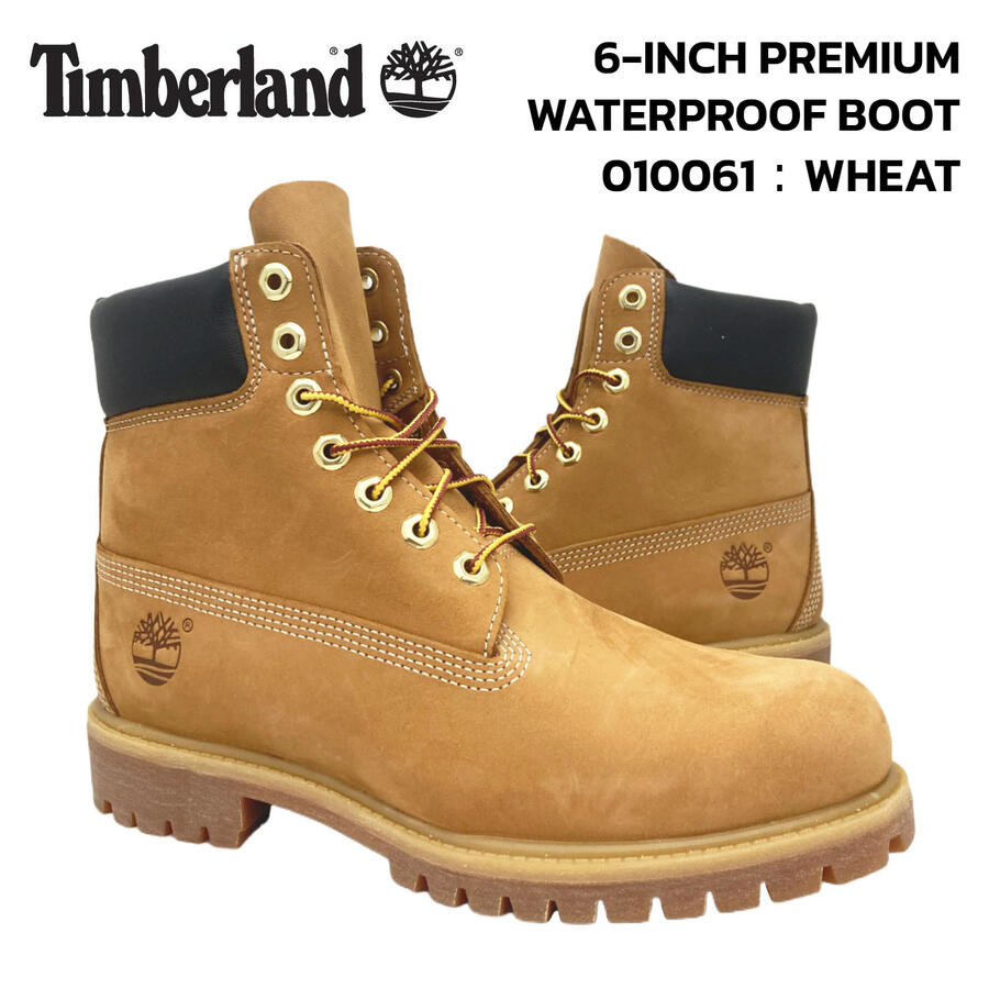 ティンバーランド メンズ 6インチ プレミアム ウォータープルーフ ブーツ 10061 Timberland 6-INCH PREMIUM WATERPROOF BOOT WHEAT ウィート ヌバック ICON アイコン イエローブーツ レースアップ ブーツ