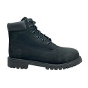 ティンバーランド ジュニア 6インチ プレミアム ウォータープルーフ ブーツ ブラック 12907 Timberland JUNIOR 6INCH PREMIUM WATERPROOF BOOT ブラック 6インチブーツ ワイズ：W（ワイド） レディースサイズ 女子 23 23.5 24 24.5 25 靴 3