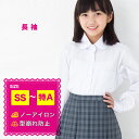 【送料無料】丸衿ブラウス 長袖 スクールシャツ 丸襟 丸えり 女子 女の子 ノーアイロン 形態安定 学生 通学 中学生 小学生 学校 可愛い ガーリー ユニフォ...