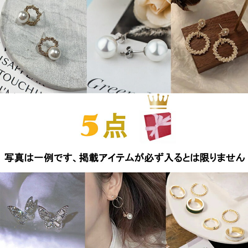 ピアス福袋 5点 ピアス シルバーピアス シンプル ハード シルバーアクセサリー アクセサリー ジュエリー 人気 流行 おしゃれ ブランド おすすめ フェミニン ウェアリング かわいい 可愛い 主婦