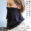 顔が小さく見える冷感フェイスカバー フェイスカバー フェイスマスク UV遮蔽率99.7% 抗菌 吸湿速乾 吸湿 速乾 日焼け対策 日焼け防止 小顔効果 調節ゴム ノーズパッド入り 小窓付き 冷感 ひんやり アウトドア クールアイテム お出かけ レジャー