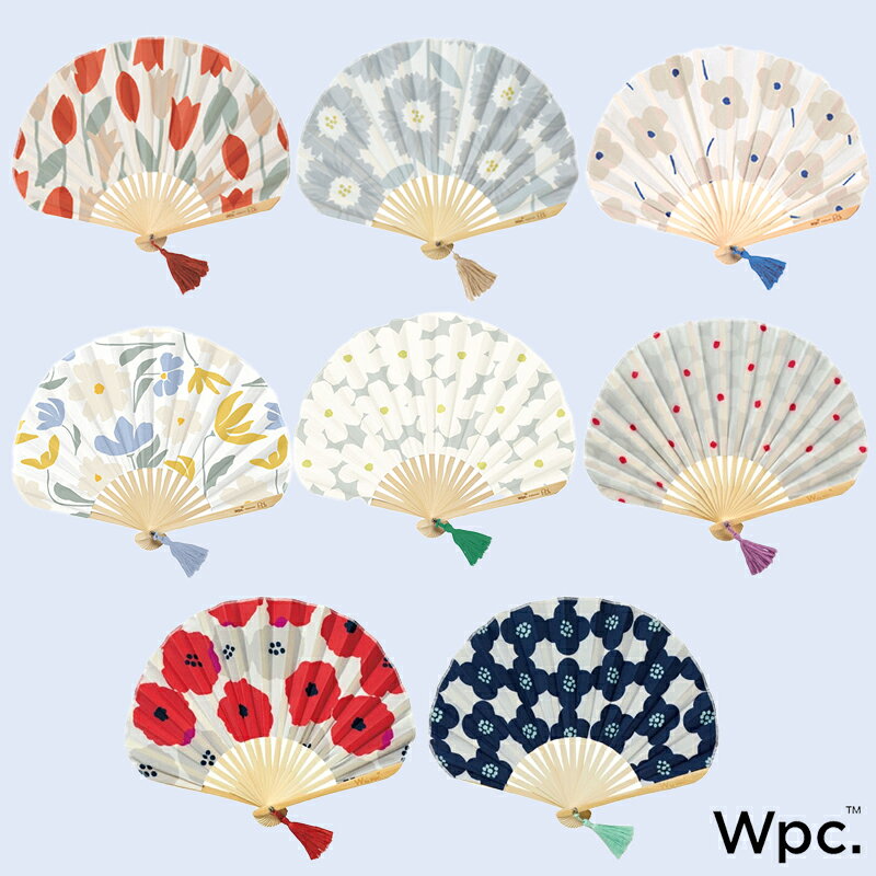【マラソンP2倍】 扇子 レディース W by Wpc. HAND FAN ギフトボックス入り せんす おしゃれ かわいい 袋付き センス のいい うちわ箱入り タッセル 花柄 北欧 ナチュラル 和装小物 和雑貨 夏 プレゼント ギフト プチギフト 女性用 キャンプ アウトドア Wpc. Patterns sunny-style-10008375 ひだまり雑貨店 サニースタイル サンプル画像2