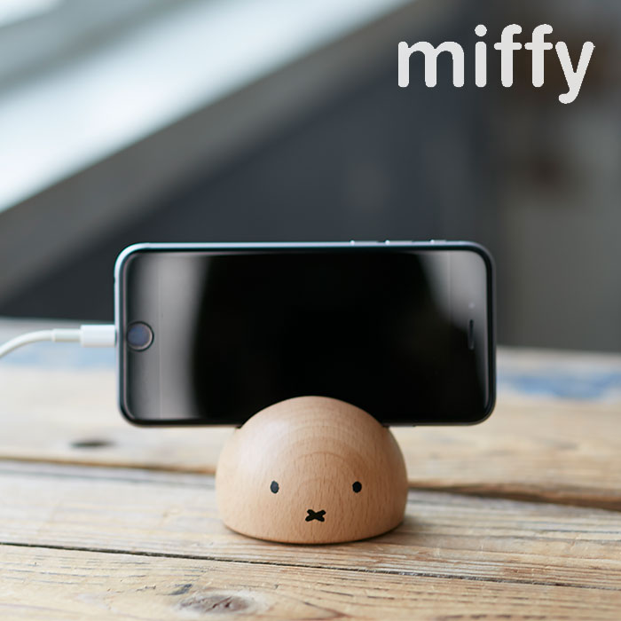 ＼ラッピングOK!／ ミッフィー android 携帯電話 スマホ立て スマホ収納 置物 miffy dick bruna ディックブルーナ うさこちゃん うさぎ 木製 木