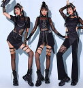 韓国 ダンス衣装 大人 セットアップ ヒップホップ ダンス衣装 レディース 黒 セクシー ダンス 衣装 上下セット ジャズダンス衣装 DS演出服 k-pop ア...