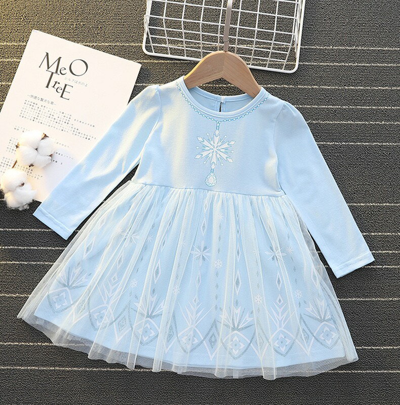 子供 ドレス プリンセス キッズ アナ雪 エルサ風 ワンピース お姫様 衣装 ベル風 ...