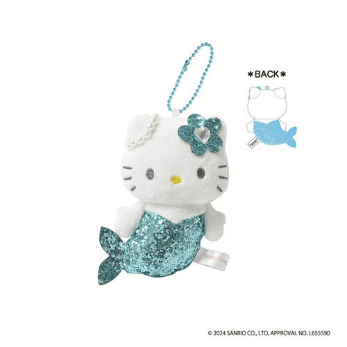 Rakuten - sanrio サンリオ　ハローキティ グリッターマスコット マーメイド（ブルー） KT46-02
