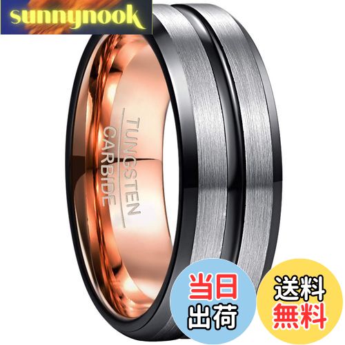 【送料無料】[Nuncad(ヌンカド)] メンズ リング 指輪 タングステン 結婚指輪 ペアリング カップルリン..