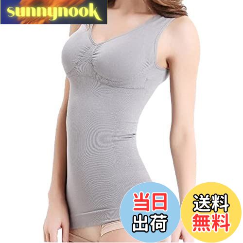 【送料無料】[Loradouphi] 加圧インナー レディース キャミソール タンクトップ 補正下着 程よいくびれ..