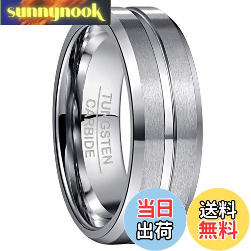 【送料無料】[Nuncad(ヌンカド)] メンズ リング 指輪 タングステン 結婚指輪 ペアリング カップルリン..