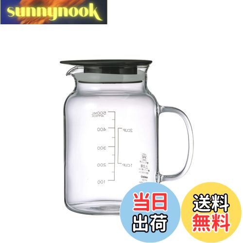 【送料無料】HARIO(ハリオ) お酢 保存容器 ビネガーズフルーツポット 500ml 漬物 ブラック 日本製 VFP-500-B 1個入