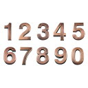 【送料無料】Andux Space 数字ナンバー アドレス 番号札 防水 ドア番号 0-9 10枚セット MPH-03 (7cm)
