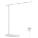 Lepro デスクライト led 目に優しい ACアダプター付き 電気スタンド 800lm超高輝度 卓上ライト おしゃれ テーブルライト【5段階色温度・明るさ/調光調色/タッチセンサー操作/多角度調整/コンセント付き】 人気 省エネ 学習机 台灯 勉強 机 ライト 明るい ライトすたんど