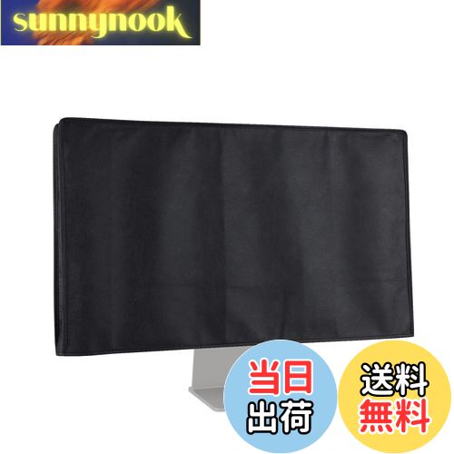 【送料無料】kwmobile Apple Studio Display対応 モニターカバー - PCモニターディスプレイ 防塵 ほこり防止 黒色